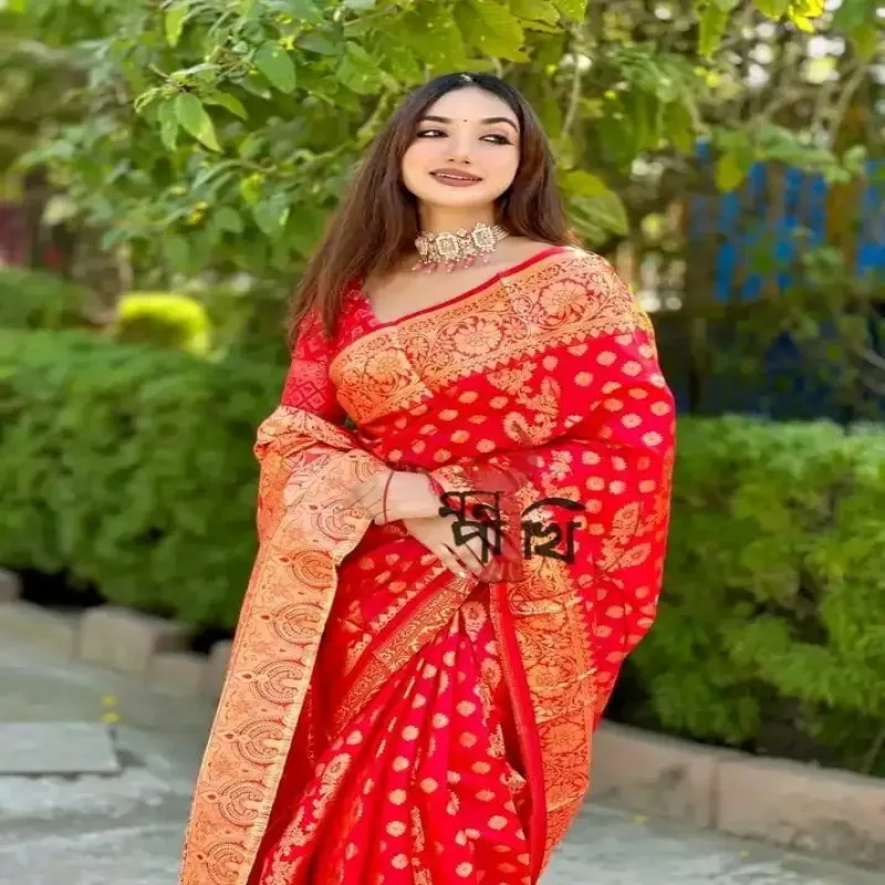 সিল্ক কাতান শাড়ি - Sb16473