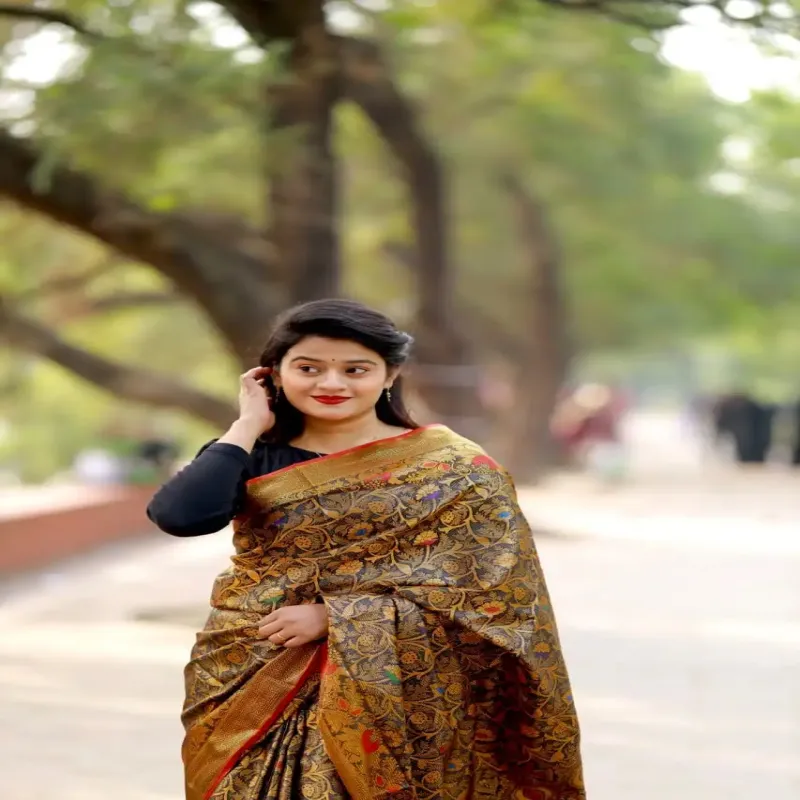 সিল্ক কাতান শাড়ি-Sb16067