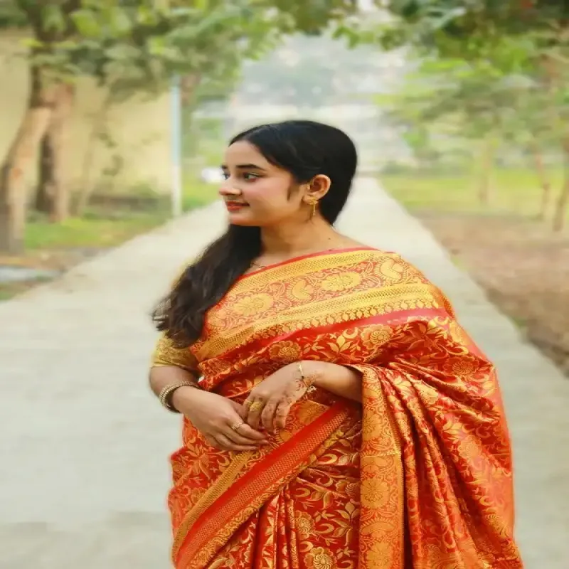 সিল্ক কাতান শাড়ি - Sb16691