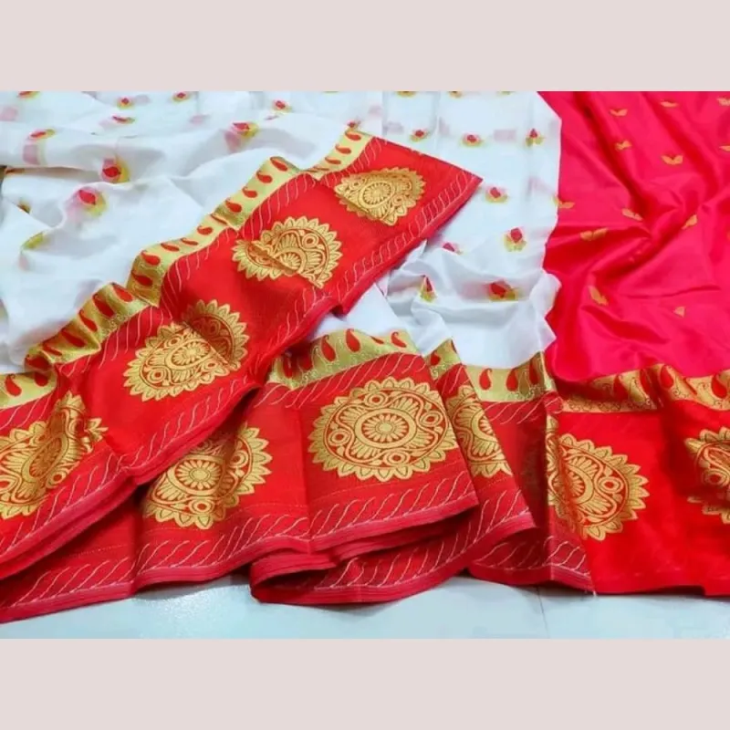 Soft silk katan sharee