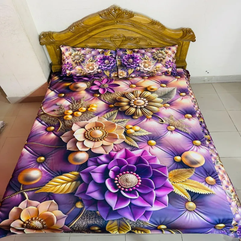 Primium 3D Bedsheet Four Piece Set