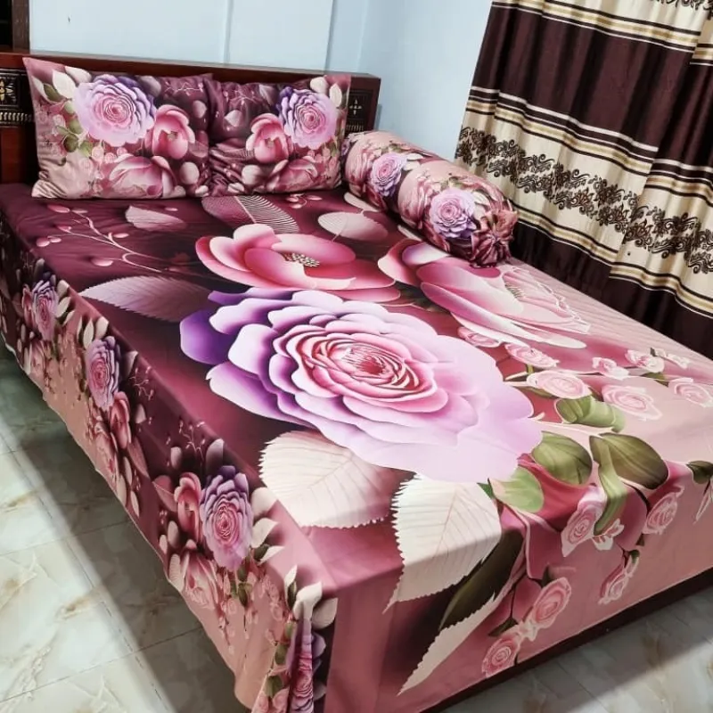 Primium 3D Bedsheet Four Piece Set